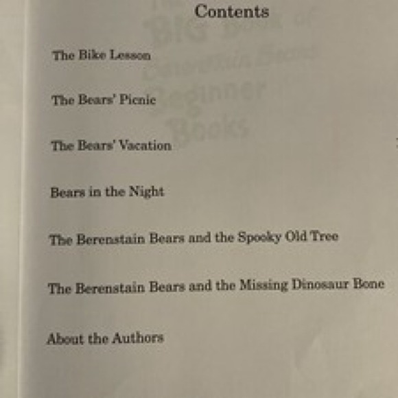 The Big Book of Berenstain Bears Beginner Books Children Stories Gift Toy Read - Picture 3 of 8